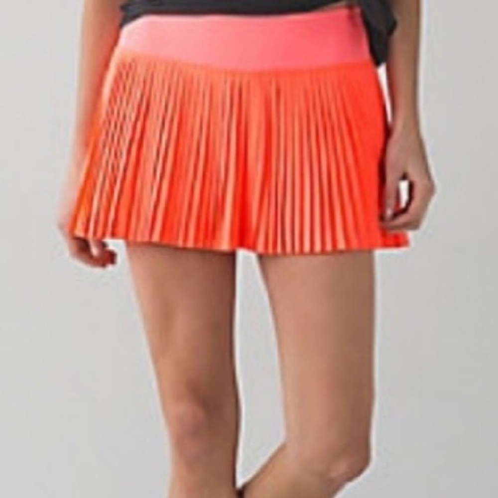 Lululemon Pleat to Street Skirt- Grapefruit color